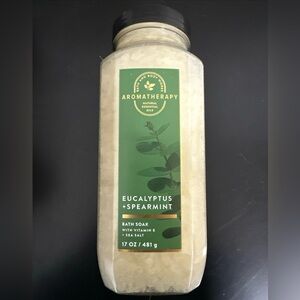 NEW AROMATHERAPY Bath and Body Works EUCALYPTUS + SPEARMINT BATH SOAK 17 oz.